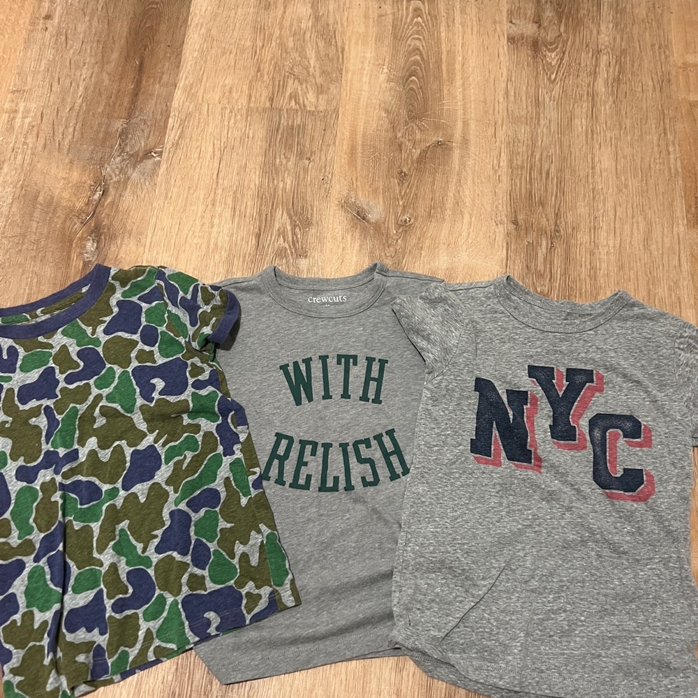 Crewcuts Green and Gray Short Sleeve Tees